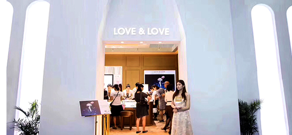 LOVE&LOVE愛(ài)與被愛(ài)鉆戒門(mén)店招牌發(fā)光字